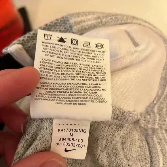 Nike Women's AV15 Knit Track Jacket in White/Gray-Sz M - Picture 8 of 8